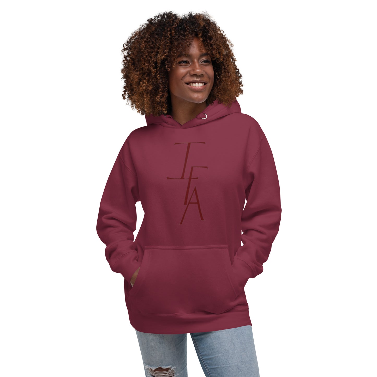 IFA Logo (Brown) with Large Opon (Back) Unisex Hoodie